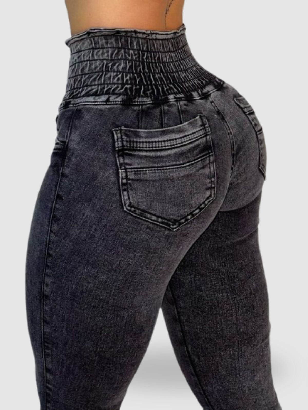 JEAN CINTURA AVISPA GRIS (Bota Campana)