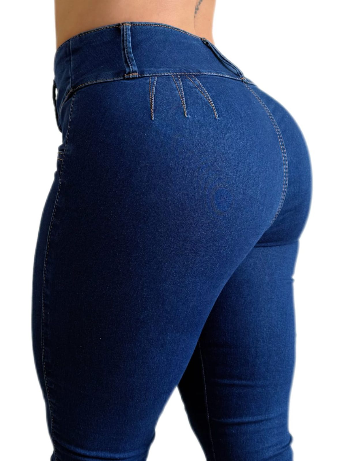 Jean Moldeador Azul Oscuro Tiro Alto (Ref Natalia)