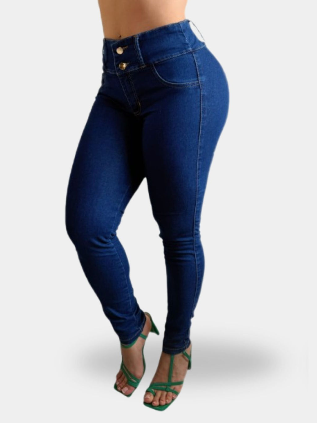 Jean Moldeador Azul Oscuro Tiro Alto (Ref Natalia)