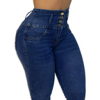 JEAN CINTURA AVISPA TIRO ALTO | DENIM