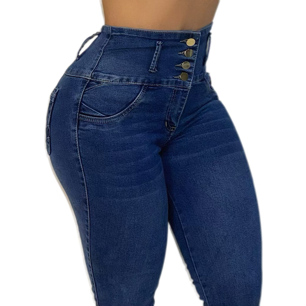 JEAN CINTURA AVISPA TIRO ALTO | DENIM