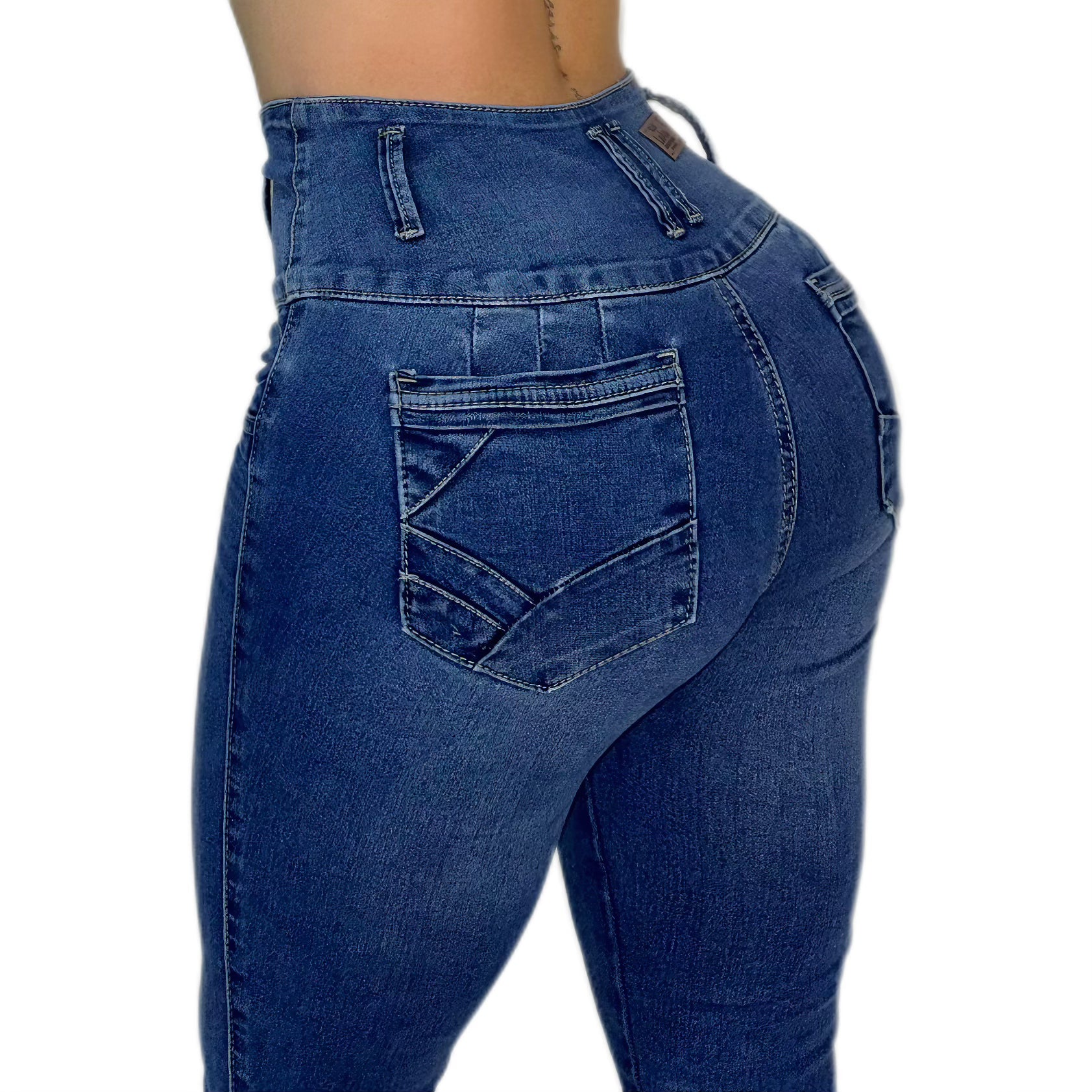 JEAN CINTURA AVISPA TIRO ALTO | DENIM