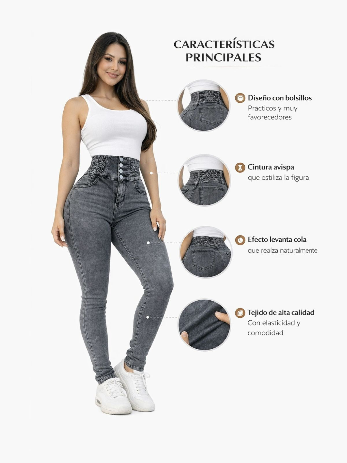 Pack x3 Jeans Cintura Avispa - (bota campana o bota tubo)