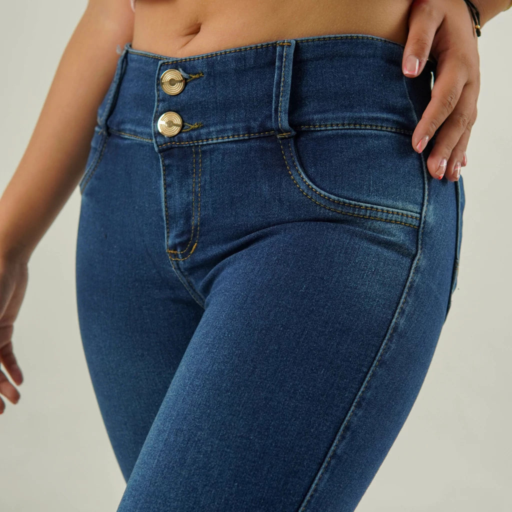 JEAN SKINNY CARLOTA – LEVANTA COLA Y CONTROL DE ABDOMEN