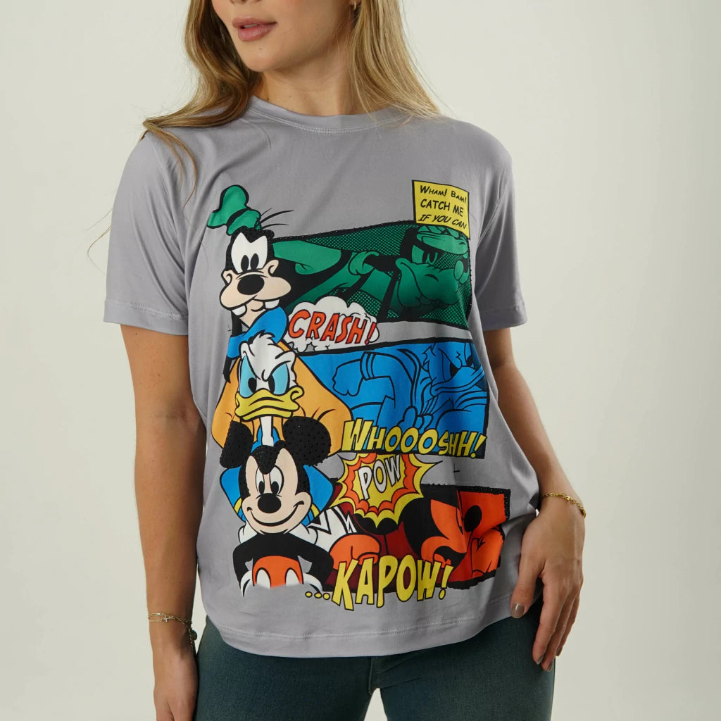 BLUSÓN MICKEY GRIS – COMODIDAD Y BRILLO CON PEDRERÍA