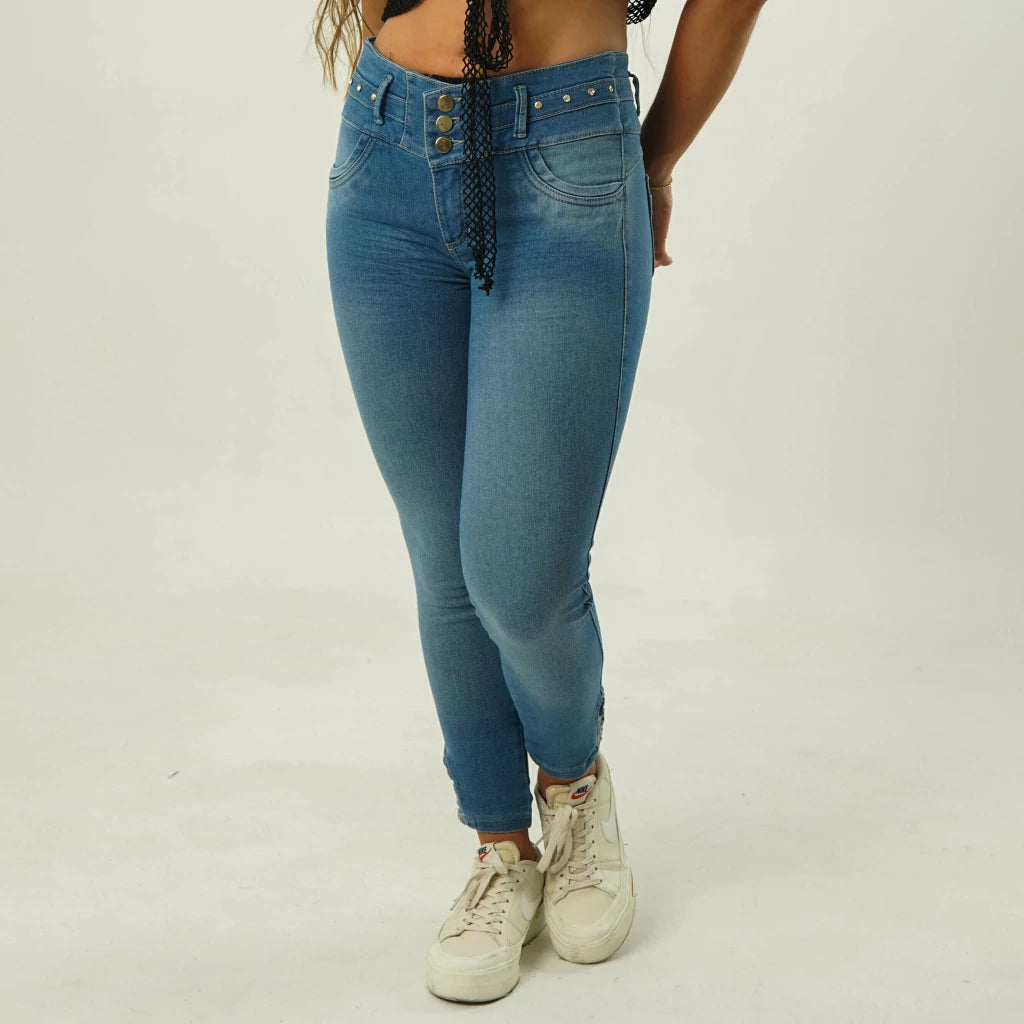 JEAN CON FAJA ALAIA – (Levanta cola y moldea tu figura)