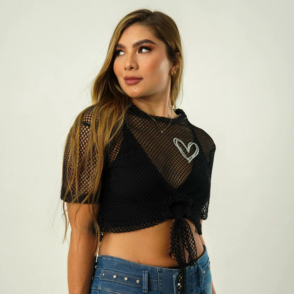 BLUSA ALMA EN MALLA – FRESCURA, ESTILO Y SOFISTICACIÓN