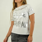BLUSA DOLCE – FRESCURA Y ELEGANCIA CON ESTAMPADO PLATEADO