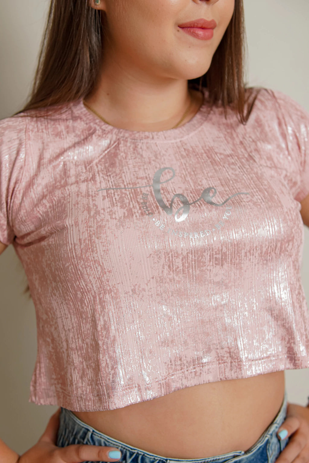 BLUSA ANA – BRILLO Y ESTILO EN FOIL